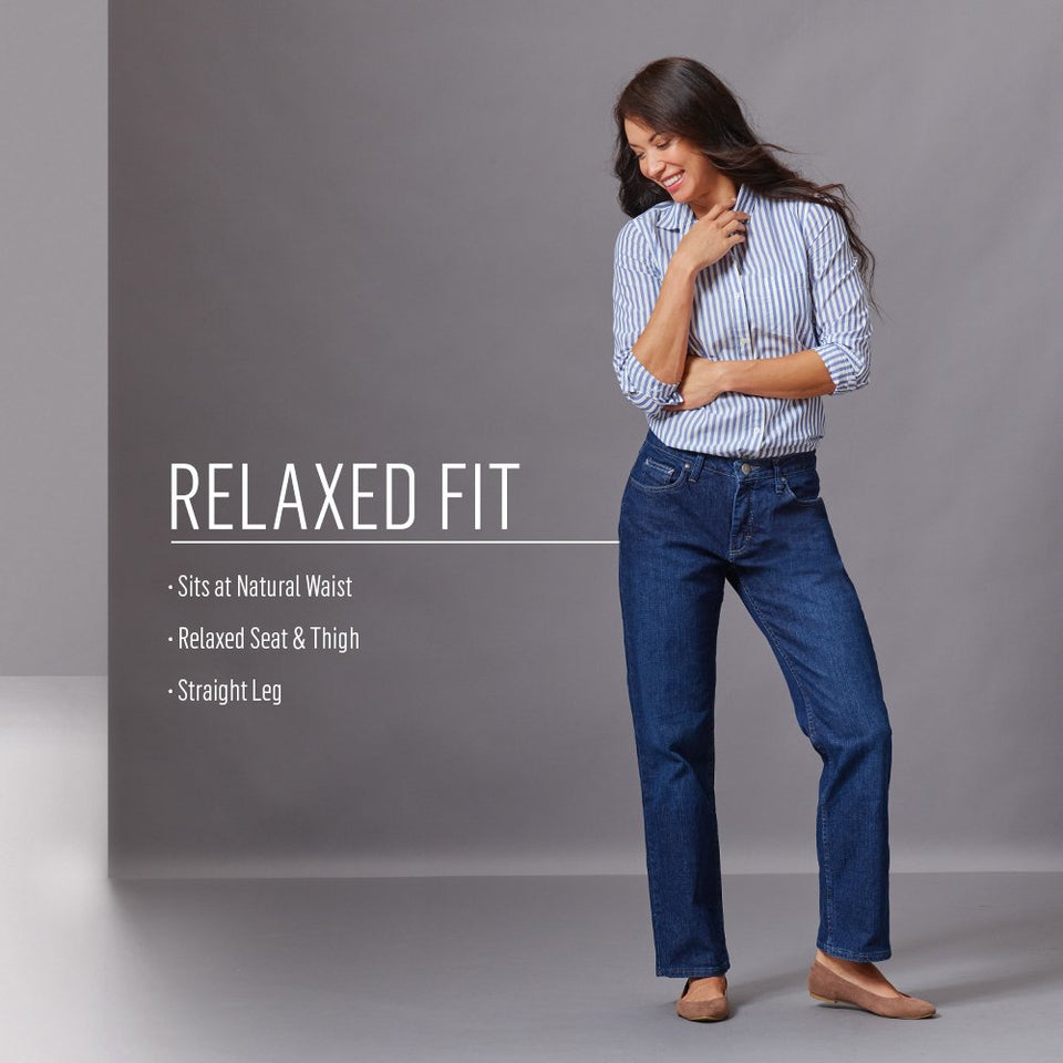 Riders by Lee índigo - Jeans de Pierna Recta para Mujer
